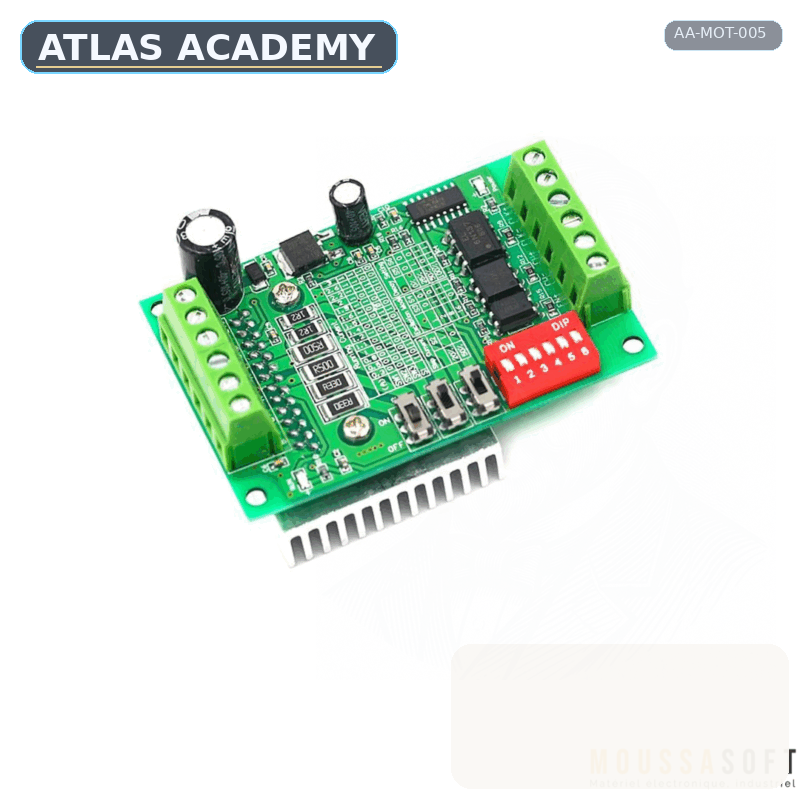 Brand-free studio visualization of A4988 Stepper Driver
