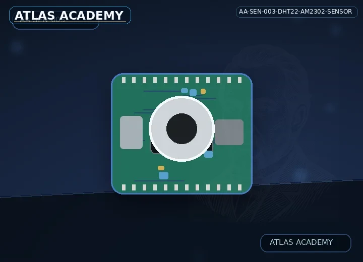 Brand-free studio visualization of DHT22 / AM2302 Sensor