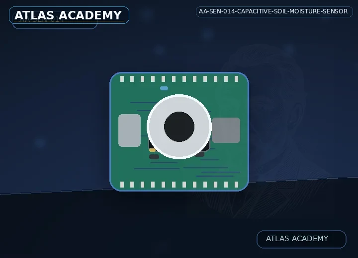 Brand-free studio visualization of Capacitive Soil-Moisture Sensor