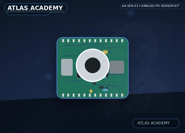 Brand-free studio visualization of Analog pH Sensor Kit
