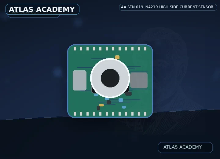 Brand-free studio visualization of INA219 High-Side Current Sensor
