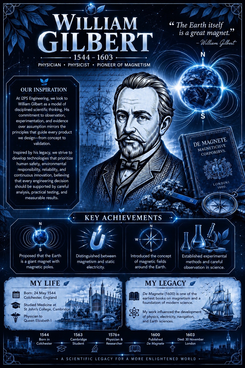 William Gilbert information poster